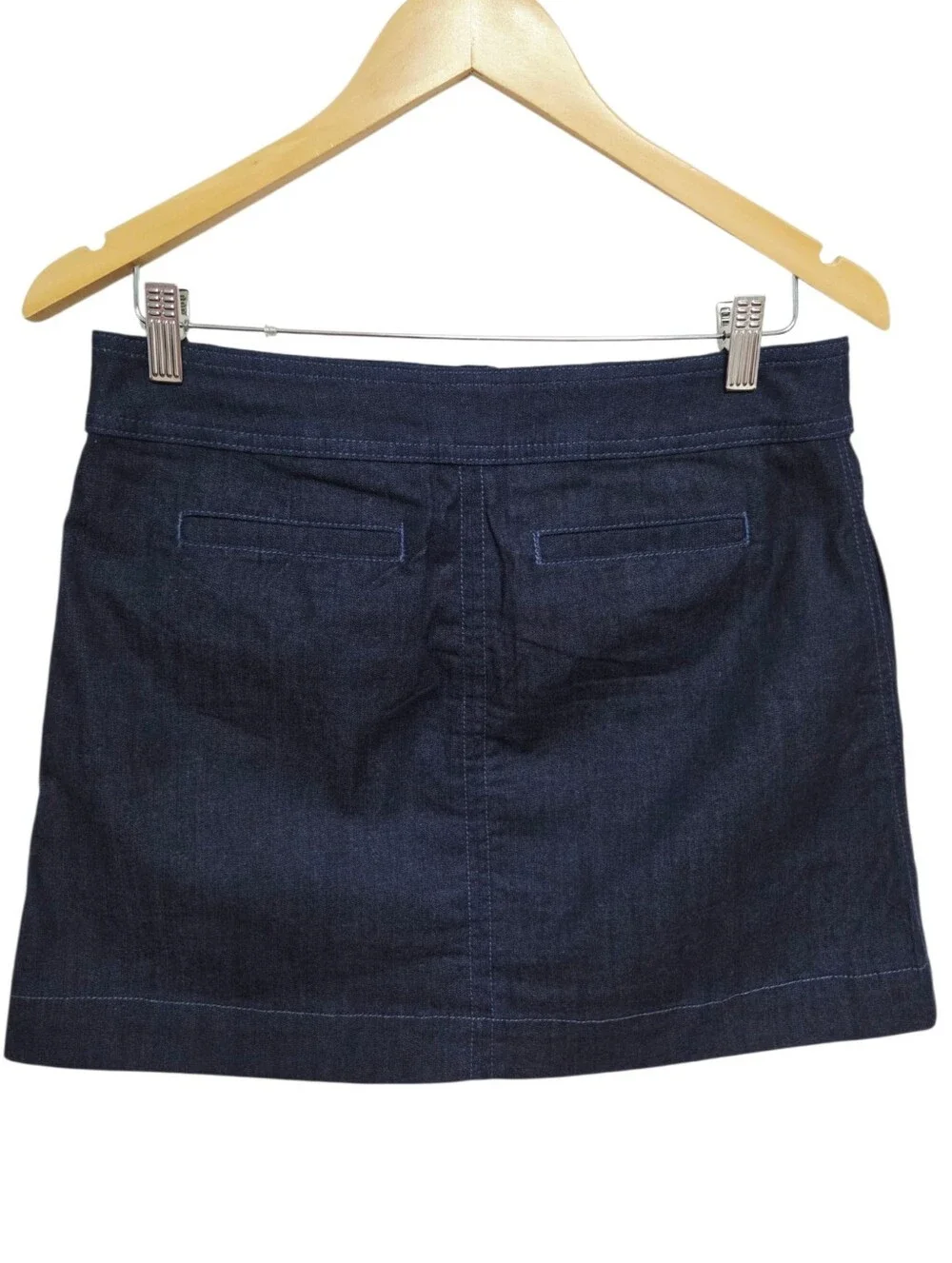 Tory Burch Elise Chambray Denim Mini Skirt Size 4